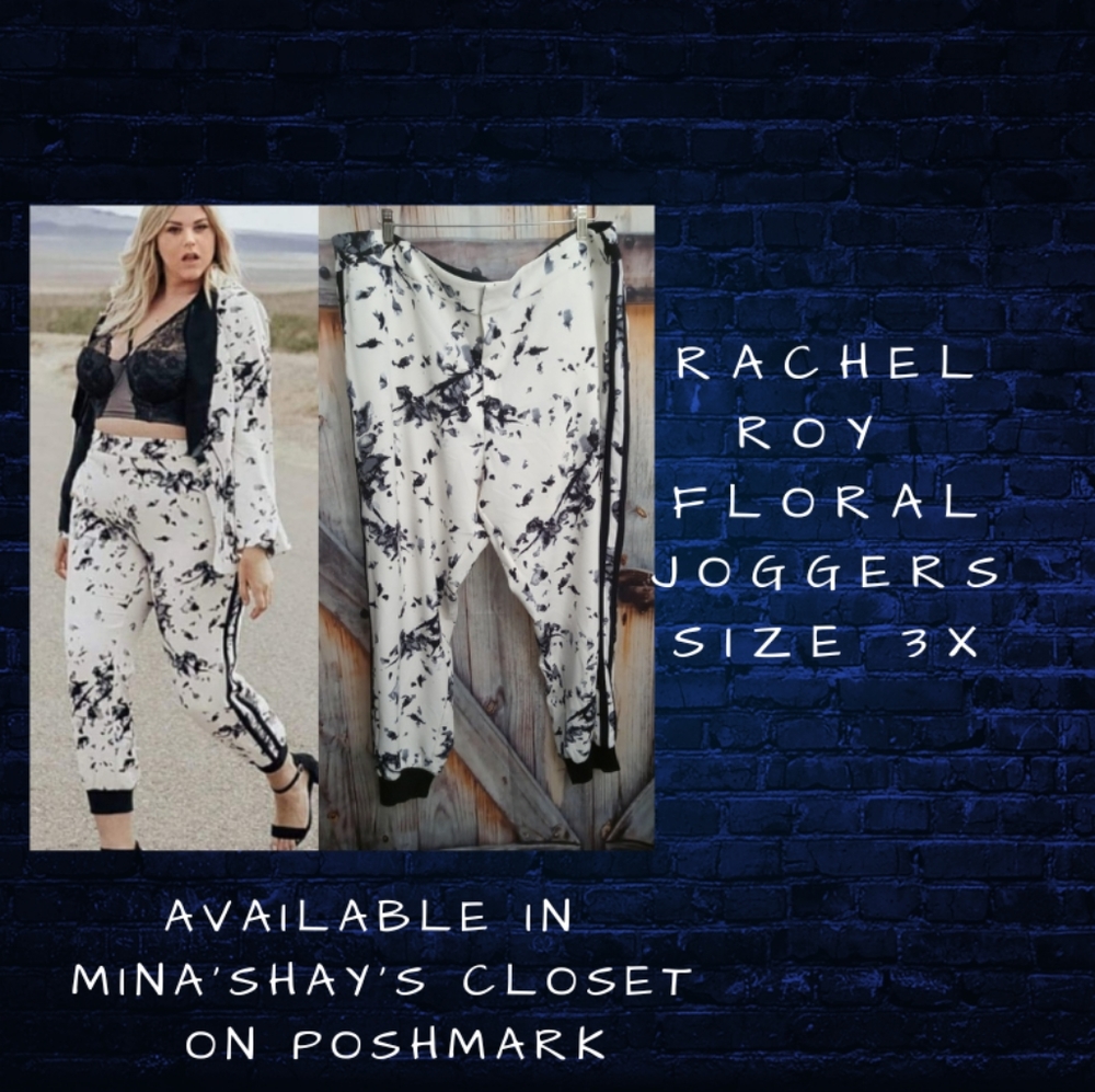 Rachel Roy floral joggers